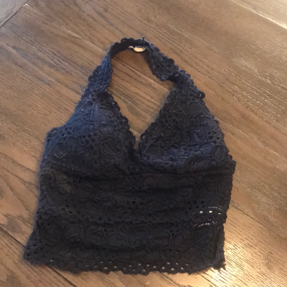 Black lace AéRopostale Halter bralette